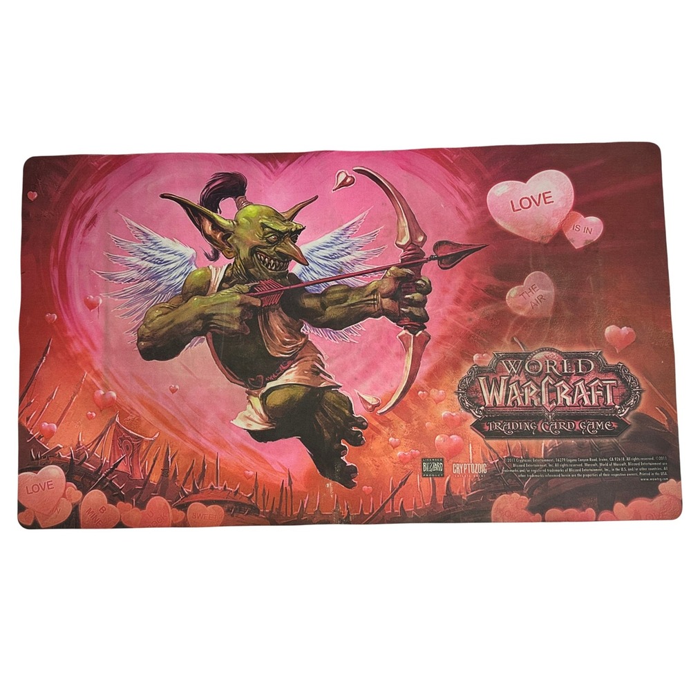 World of Warcraft TCG Playmat Goblin‎ Cupid Love Is In The Air Cryptozoic 2011